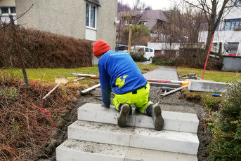 Gartensanierungen - neue Wege, Plätze & Treppen